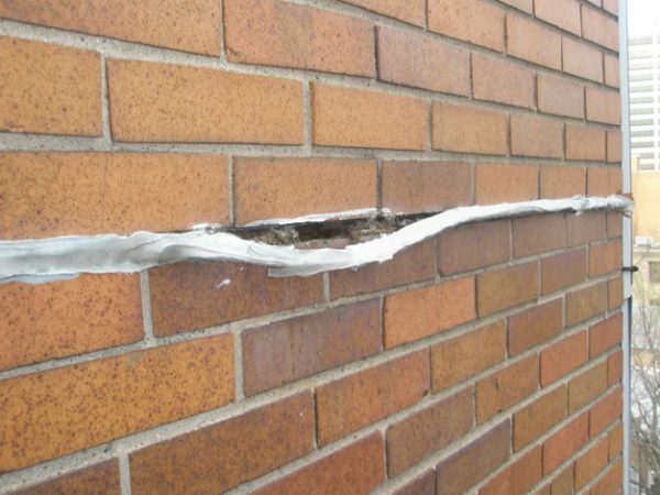 Improper installation of sealant can result in joints that are exposed to the elements.
